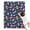 DarkBlue Cartoon Dinosaurs, variant on DarkBlue Cartoon Dinosaurs Space Rockets Pattern Blanket,Comfortable Soft Flannel Throw Blanket,All Season,Warm Lightweight Blankets for Sofa Bed Couch Living Room Chair,30"x40"