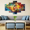 thumbnail image 3 of TISHIRON 5PCS Framed Canvas Wall Art Set,50"x24" Musical Notes Canvas Art Decor, 3 of 7