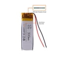 thumbnail image 4 of Baterías de litio YONGSHENG 501340 300mah para auriculares Bluetooth, 4 of 5