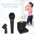 thumbnail image 4 of PYLE PDMICKT80 - (3) Professional Dynamic Handheld Microphones, Cardioid Moving Coil Vocal Mics with Clip Adapters (3-Pack), 4 of 4