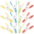 thumbnail image 4 of Raindrops Windproof Clothes Pins Clips Strong Grip Assorted Colors for Home Laundry Use 12 Pieces, 4 of 8