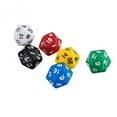 thumbnail image 1 of lionlar 4-15pack 6Pcs D20 Gaming Twenty Sided Die for RPG Six Opaque Colors 7 Pcs, 1 of 9