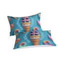 thumbnail image 2 of 3D Ice Cream Printed Comforter Cover Set Children Adult Unique Design Bedding Set Bedroom Decor,Twin (68"x86"), 2 of 5