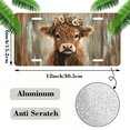 thumbnail image 2 of 1 Pcs 2D Flat License Plate Covers & Frames, A Calf with a For Decorative Front, Waterproof For Decoration Aluminum License Plate Covers & Frames Cover For Men Women, 12" X 6", 2 of 7