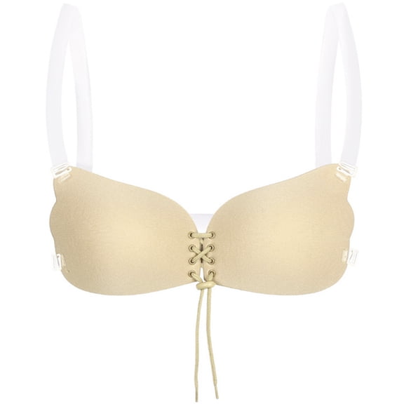 Backless Sticky Push up Bras Strapless Adhesive Bra Invisible Silicone Bra for Backless Dresses