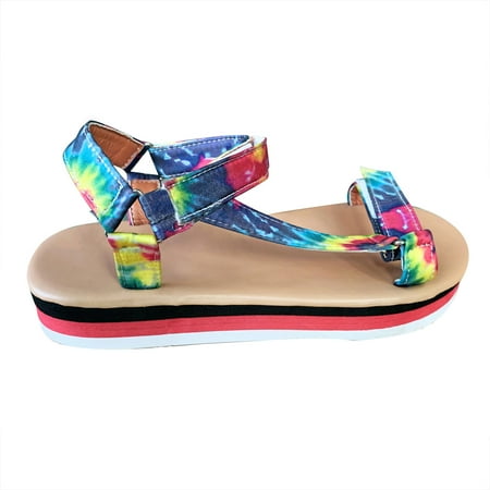 

TANGON Trifle Platform Color Open Toe Women s Sandals Beach Women s Sandals