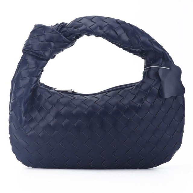 Bolso de mano de cuero tejido tipo Hobo para mujer, bolso de mano para cena, bolso de mano de verano tejido con nudo