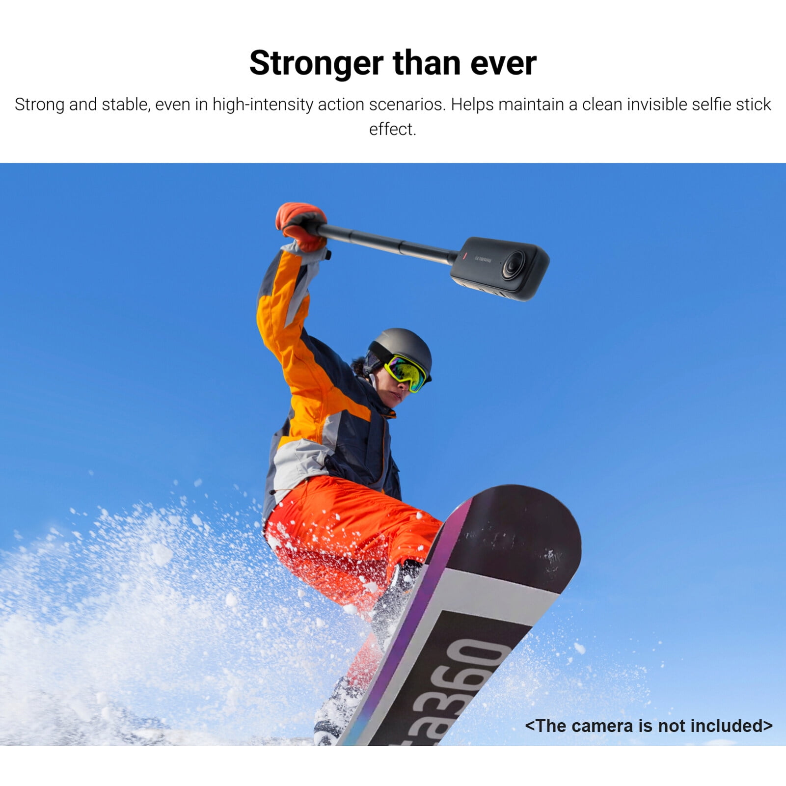 Insta360 Invisible Long Lasting Extension Selfie Stick 360 Camera