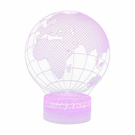 

wendunide Household Electric Appliances Galaxy Series 3D Night Light LED Colorful 16-Color Remote Control Desk Lamp Gift D