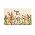 thumbnail image 2 of Happy Easter Doormat Outdoor Natural Rabbits Welcome Non-Front Mat Decorative Rugs For Indoor Home Farmhouses Entrance Porch Easter Day Party Decor, 2 of 5