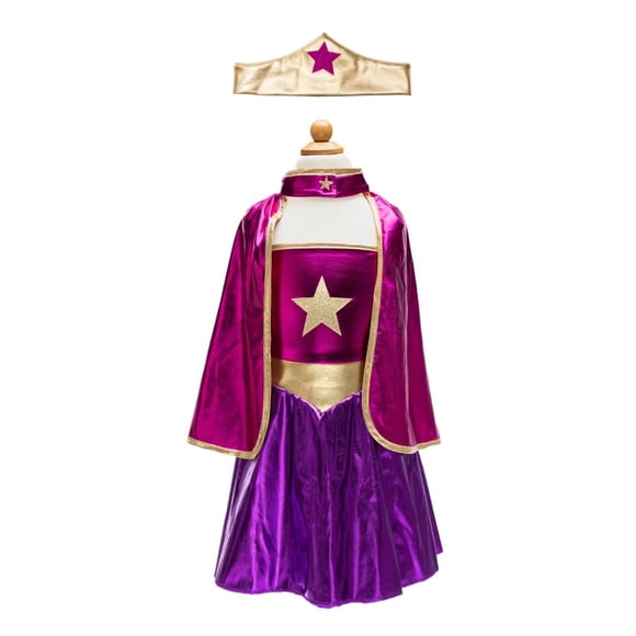 Vestido de superhéroe con capa y cuervo de Costume Great Pretenders