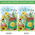 thumbnail image 3 of Welcome Spring Kettle Floral Double Sided Spring Blooms House Flag 28 x 40 Inch, 3 of 6