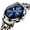 By556 EyeBurst Gold, variant on New Stainless Steel Band Big Brand Watch Waterproof Gradient Dial Quartz Watch Men's Watch