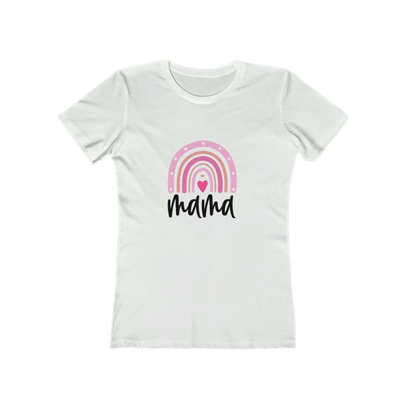 Mama Love Rainbow Mother's day Women's The Boyfriend Tee