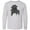 AC-Heather Grey, variant on Plague Doctor Spooky Gothic Graphic Long Sleeve Youth T-Shirt