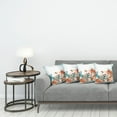 thumbnail image 3 of Ambesonne Exotic Throw Pillow Cover 4 Pack, Orchids Blossoms Floral, 16", Orange and Teal, 3 of 7