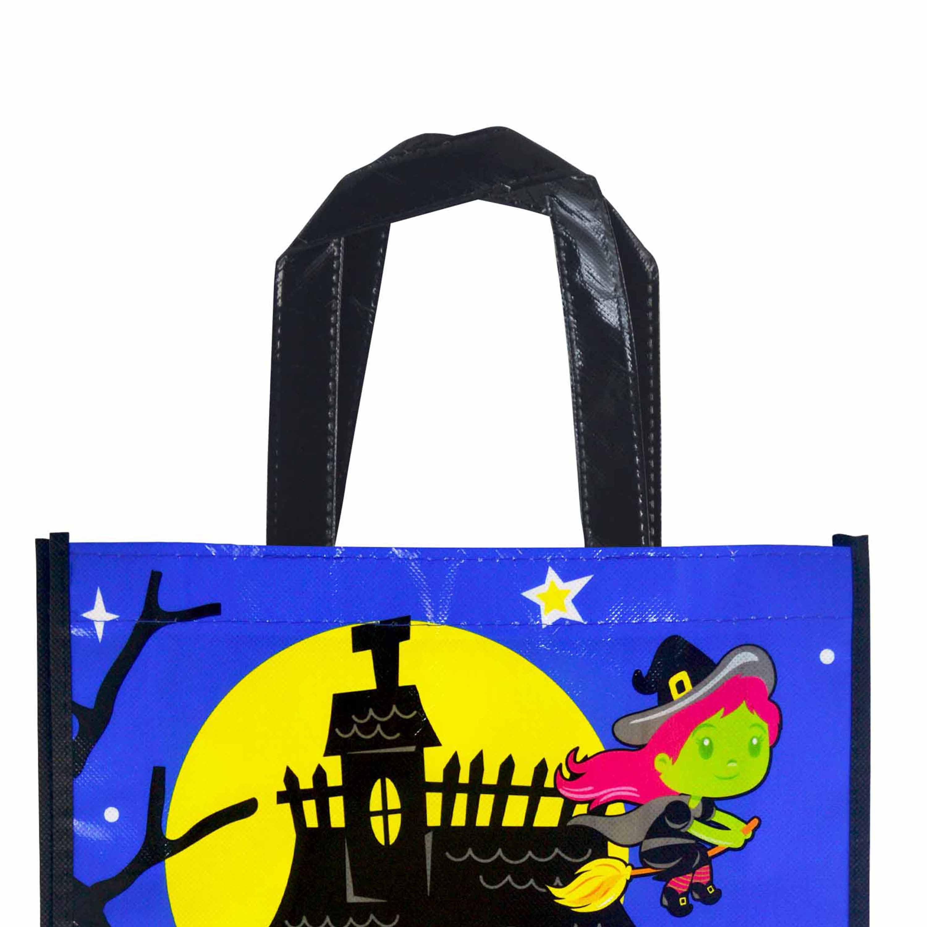 Sac fourre-tout multicolore d'Halloween, 29,2 x 40,6 x 7,6 cm, idéal pour célébrer Sac fourre-tout maison