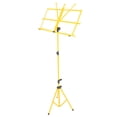 thumbnail image 1 of SKISUNO Trépied Musical Pliant Jaune Cadre en Métal Hauteur et Angle Réglables pour Partitions, 1 of 8