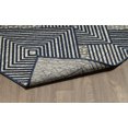 thumbnail image 2 of Tapis Moderne en Polypropylène Géométrique de 3'3" x 5' Gris Marine, 2 of 4