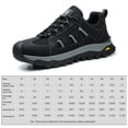 thumbnail image 2 of Zapatos de punta de acero zapatos de seguridad livianos sin deslizamiento de zapatillas resistentes resistentes a las zapatillas de deporte de seguridad para deportes al aire libre, 2 of 9