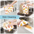 thumbnail image 2 of Yayeee 6 Pack Kitchen Dish Cloths Set for Washing Soft Drying Absorbent Microfiber Towels, Orange Leaves, 2 of 9