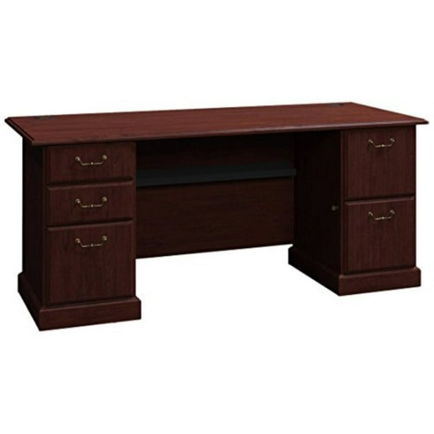 bush double pedestal desk,bsh6372csa1-03, 72-inch by 30 ...