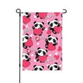 thumbnail image 5 of Sigee Panda Heart Valentine Pink for Live Happy Decorative Small Garden Flag,Double Sided Yard Flags Holiday Garden Flags for All Seasons, 5 of 9