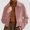 Pink, variant on Viluyesy Womens Corduroy Jacket Zip Up Casual Fall Winter Coat Shacket Khaki Size M
