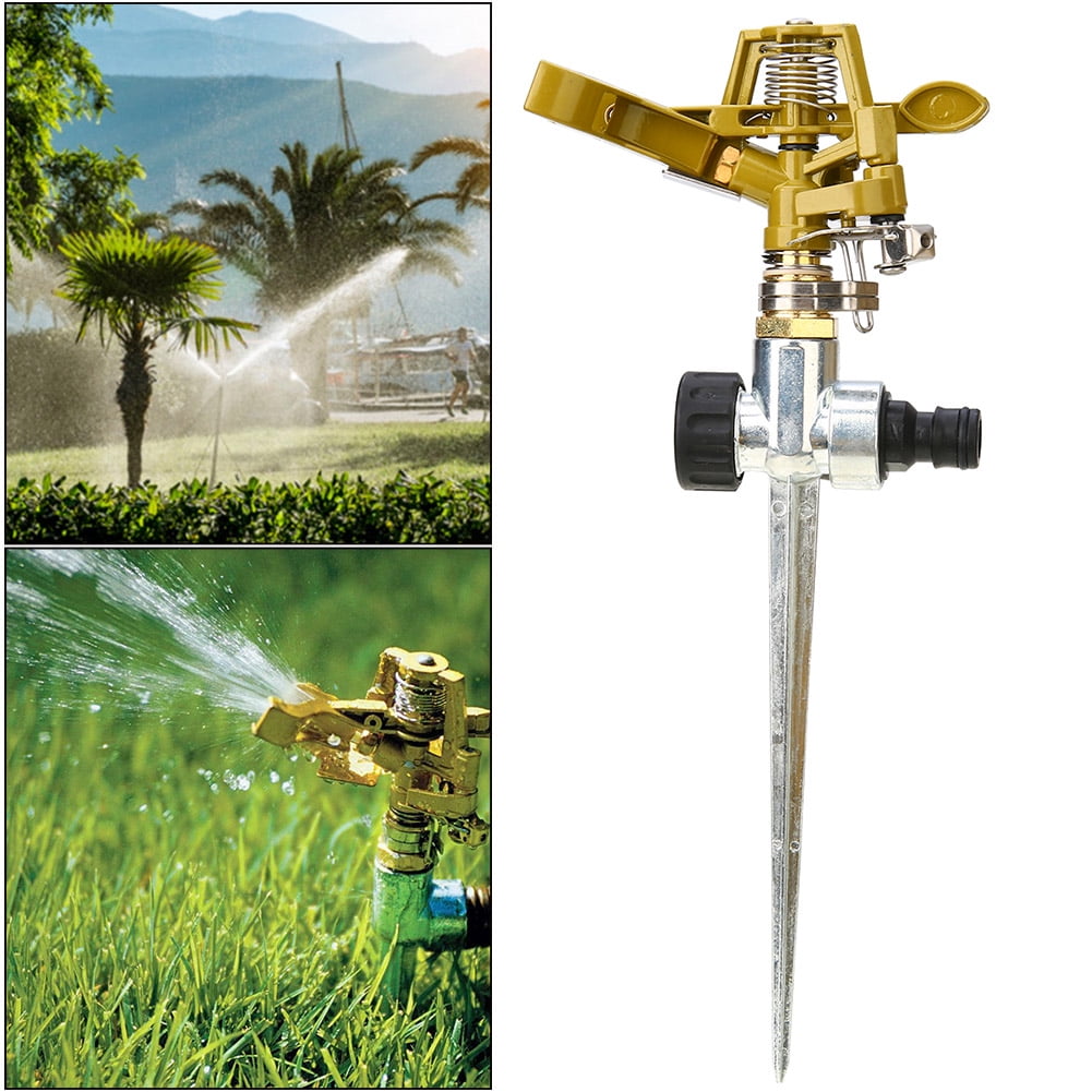 Details about   Impulse Metal Spike Sprinkler Hozelock Compatible Water for Garden Lawn Grass 