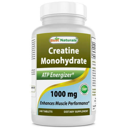 BEST NATURALS Creatine Monohydrate 1000 mg 240