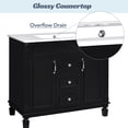 thumbnail image 5 of 36'' Bathroom Vanity with Top Sink, Modern Bathroom Storage Cabinet with 2 Soft Closing Doors and 2 Drawers, Single Sink Bathroom Vanity, 5 of 9