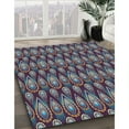 thumbnail image 3 of Ahgly Company Machine Washable Indoor Rectangle Transitional Dark Purple Area Rugs, 5' x 8', 3 of 7