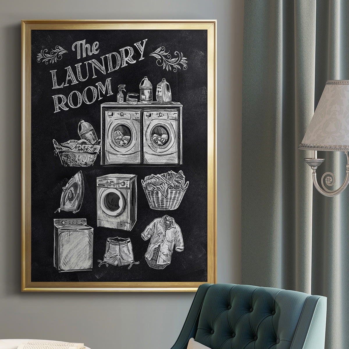 Laundry Room Premium Framed Print - Ready to Hang