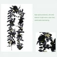 thumbnail image 4 of Jlong 5.9FT Artificial Black Rose Vine for Halloween Decor, Hanging Black Silk Flower Garland for Outdoor Home Wall Decorations, 4 of 7