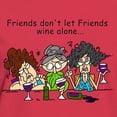 thumbnail image 3 of CafePress - Friends And Wine Women's Dark T Shirt - Women's Traditional Fit Dark T-Shirt, 3 of 4