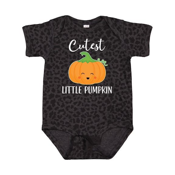 Inktastic Halloween Cutest Little Pumpkin Boys or Girls Baby Bodysuit