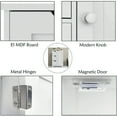 thumbnail image 4 of Aukfa 11.8" Storage Cabinet,Freestanding Cabinet with 3 Drawers - Porcelain, 4 of 7