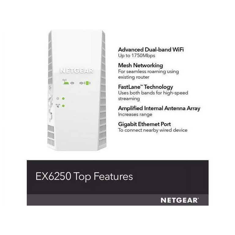 AC1750 WiFi Mesh Extender - EX6250