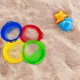 thumbnail image 5 of 4 tamices de arena para arena de playa 24,5 x 22 cm plástico playa arena tamiz Pan juguetes arena colador regalo conjunto rojo azul amarillo verde para niños arena tamiz Shell JAMW Sencillez, 5 of 5