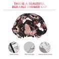thumbnail image 5 of Kdxio Butterfly Print Shower Cap for Women,Elastic and Reusable,Double Waterproof Layers Bathing Hat, 5 of 9