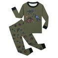 thumbnail image 2 of NIEWTR Baby Boy Clothes Toddler Kids Sweatsuits 2 Piece Set Infant Toddler Boy Crewneck Long Sleeve Shirt with Elastic Waist Pajama Pants Fall Winter Soft for 0-3M(A-AG,6-7 Years), 2 of 9