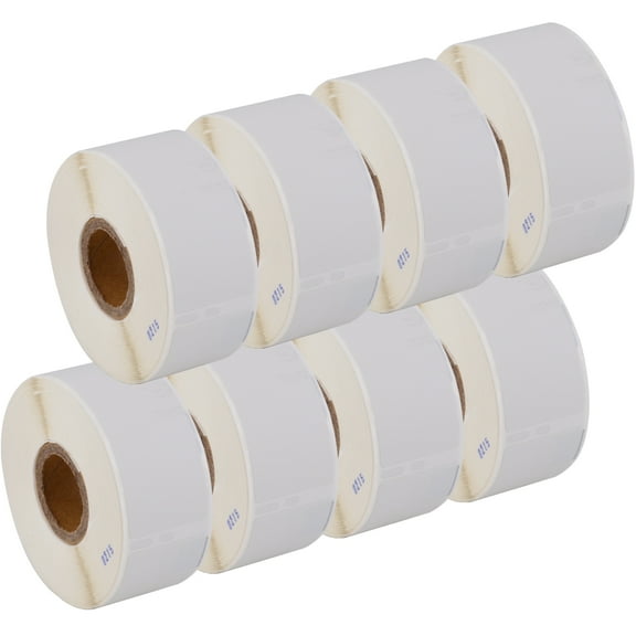 GREENCYCLE (8 Roll/ 260 Labels per Roll) Address Label Compatible for Dymo 30320 LabelWriter 1-1/8" x 3-1/2" (28mm x 89mm) Die-Cut Standard White Paper Shipping Barcodes Mailing Direct Thermal Labels