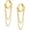 Gold-No zircon, variant on Tassel Chain Small Gold Hoop Dangle Earring For Women Huggie Earring Heart Star CZ 14K Gold Plated Fashion Jewelry Graduation Gift for Her Mothers Day Gifts for Mom