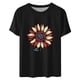 thumbnail image 3 of Camisetas de Manga Corta para Mujeres de Longitud Regular de Poliéster Sólido, Camiseta de Fiesta de Mayo Y Blusa Del Festival para la Primavera Y el Verano, 3 of 3