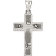 thumbnail image 4 of Sterling Silver Antiqued Box Cross Crucifix Pendant Solid Polished Material Sculptural Brilliant Luxe Designed for those who cherish timeless beauty, 4 of 4