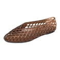 thumbnail image 3 of YLYL Women Jelly Ballet Flat Shoes Pointed Toe Slip on Hollow out Comfortable Casual Summer Beach Shoes, 3 of 7