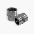 thumbnail image 2 of Naiture Brass 1/2 NPT Thread Female to Female Shower Adapter, Pipe Fitting Coupling, Brushed Nickel Finish, 2 of 4