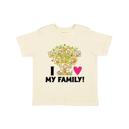 

Inktastic I Love My Family Kids Family Tree Gift Toddler Boy or Toddler Girl T-Shirt