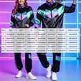 thumbnail image 5 of JFOPQVSM Unisex Disco Tracksuit Jacket and Pants Jogging Outfit Retro Two Piece Set, 5 of 9