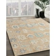 thumbnail image 3 of Ahgly Company Machine Washable Indoor Rectangle Abstract Brown Sugar Brown Area Rugs, 8' x 10', 3 of 7